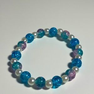 Blue & purple pearl bracelet